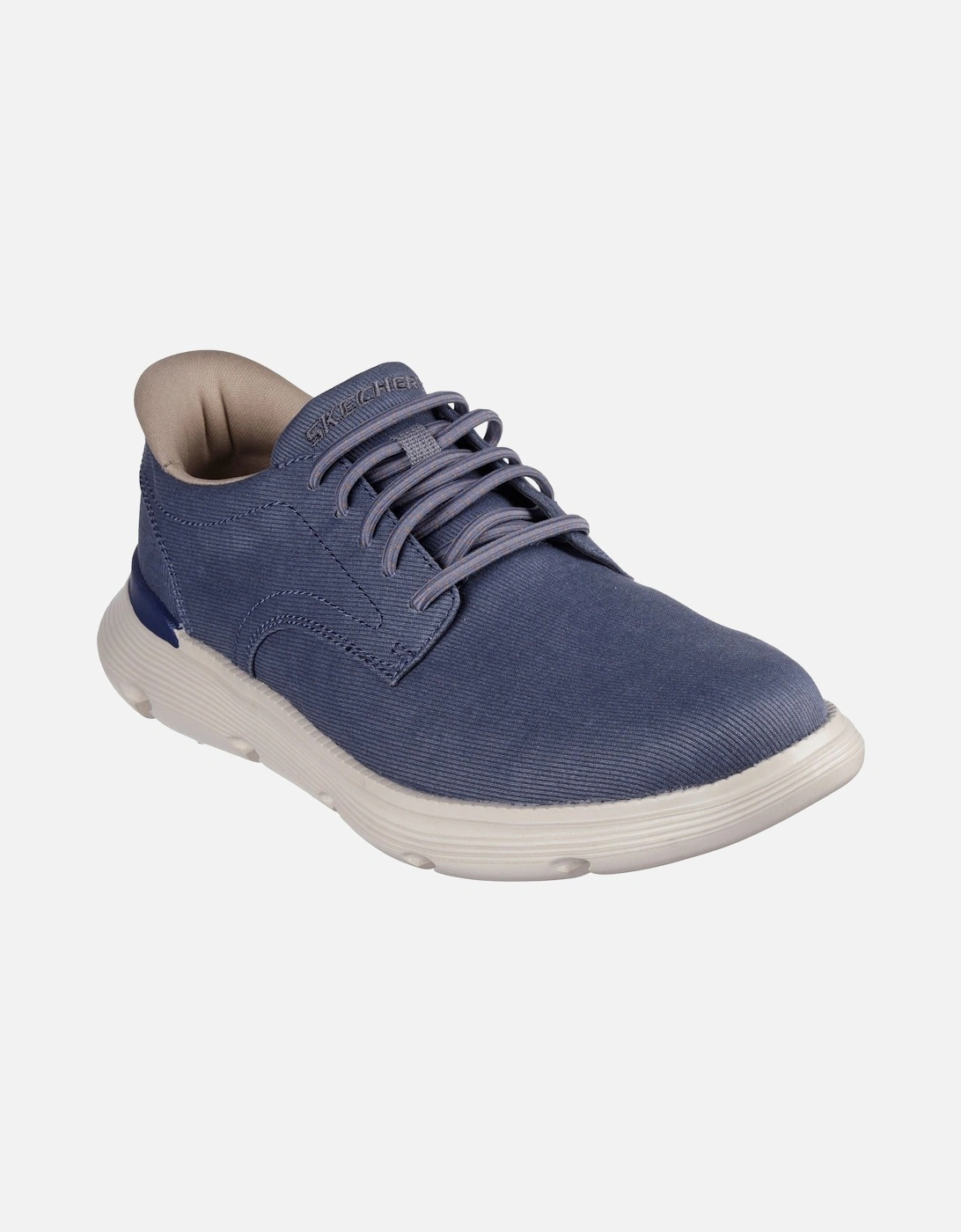 Garza Clive Cotton Men's Blue Lace-Up Shoes, 3 of 2