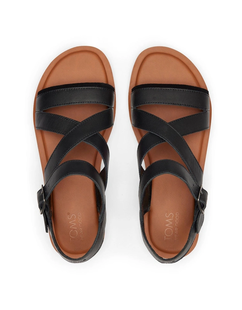Sloane 100% Cow Women's Black Sandals