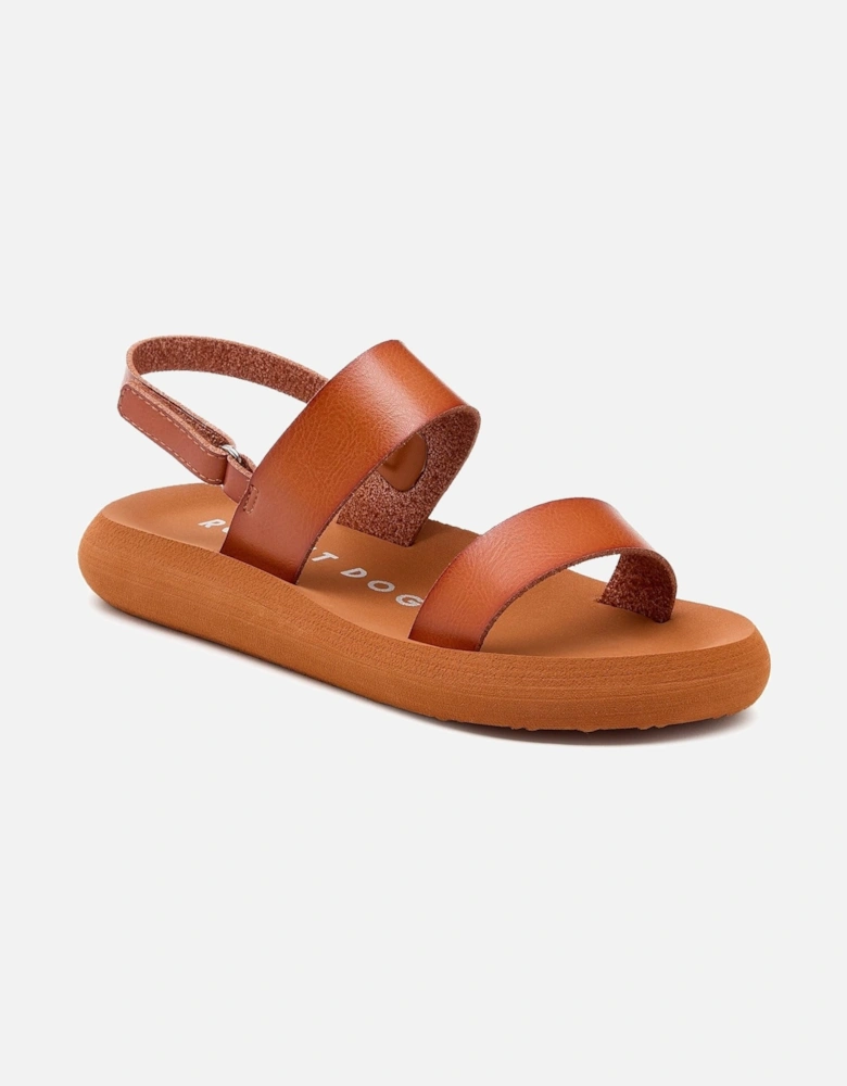 Sunshine Textile Women's Cognac Sandals