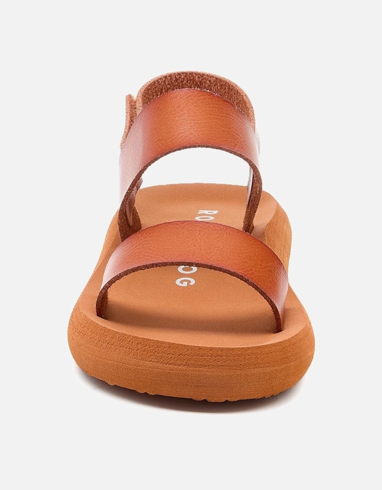 Sunshine Textile Women's Cognac Sandals