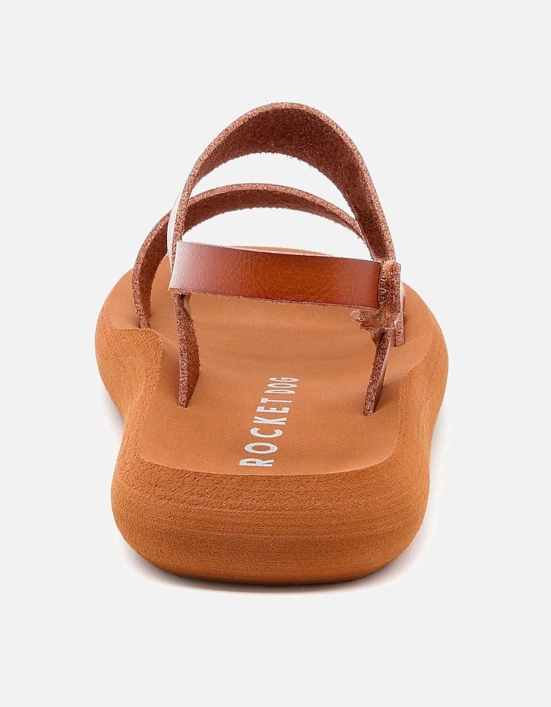 Sunshine Textile Women's Cognac Sandals