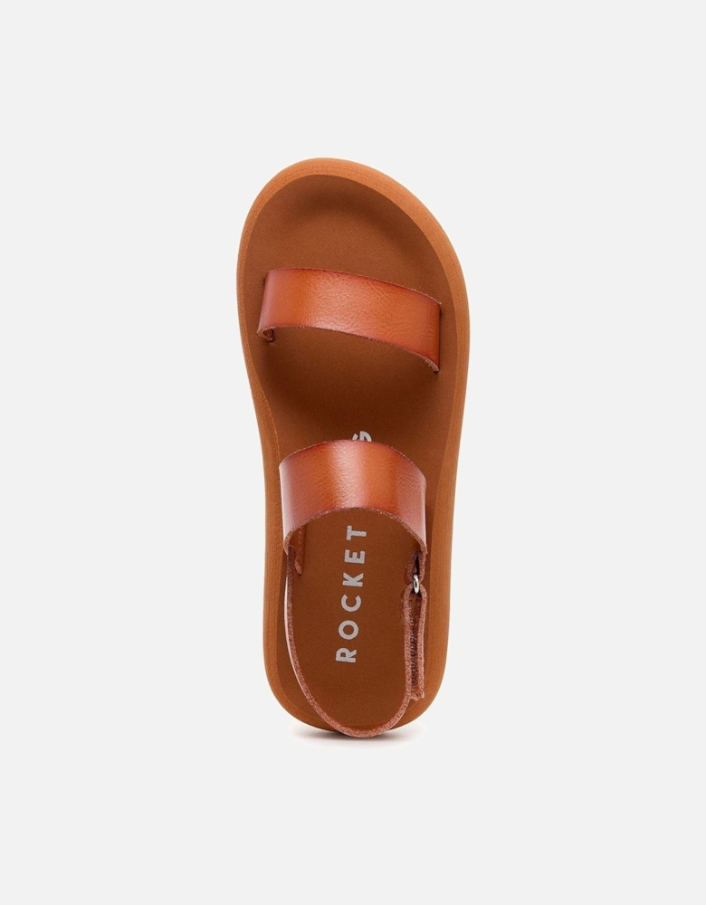Sunshine Textile Women's Cognac Sandals