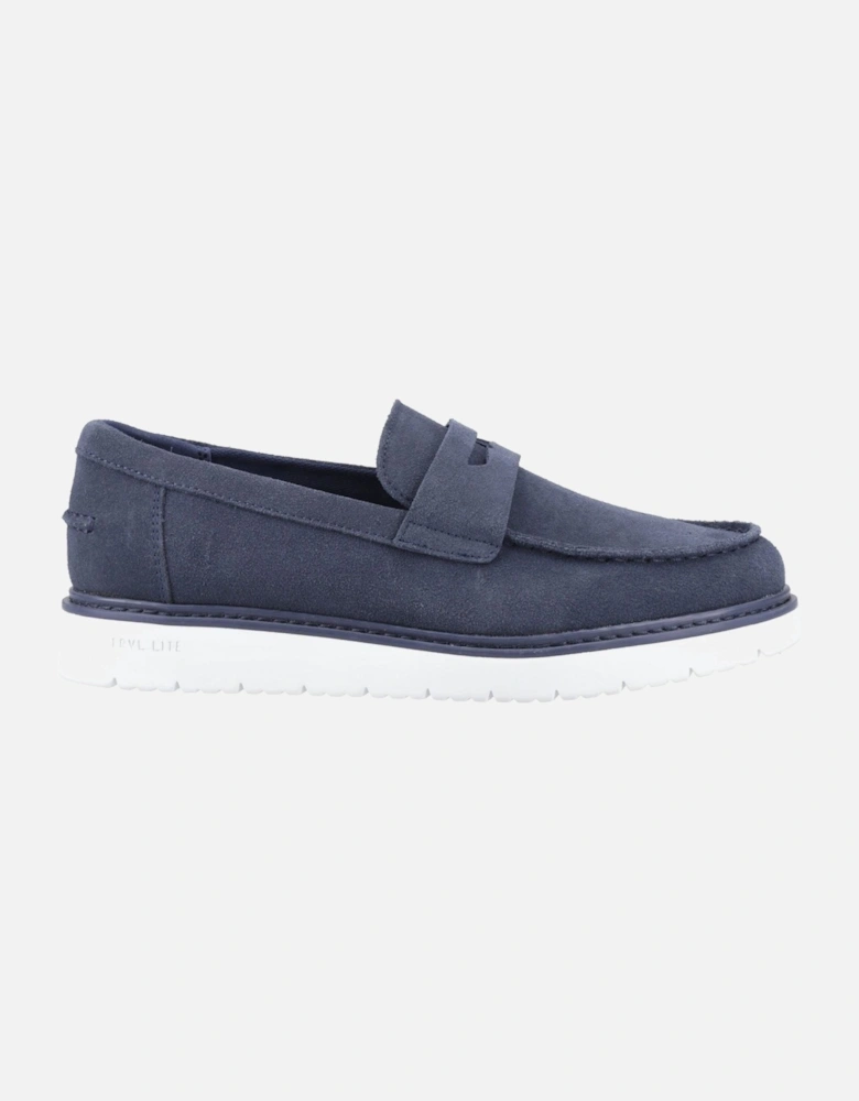 Navi TRVL LITE Havana Leather Men's Navy Loafers