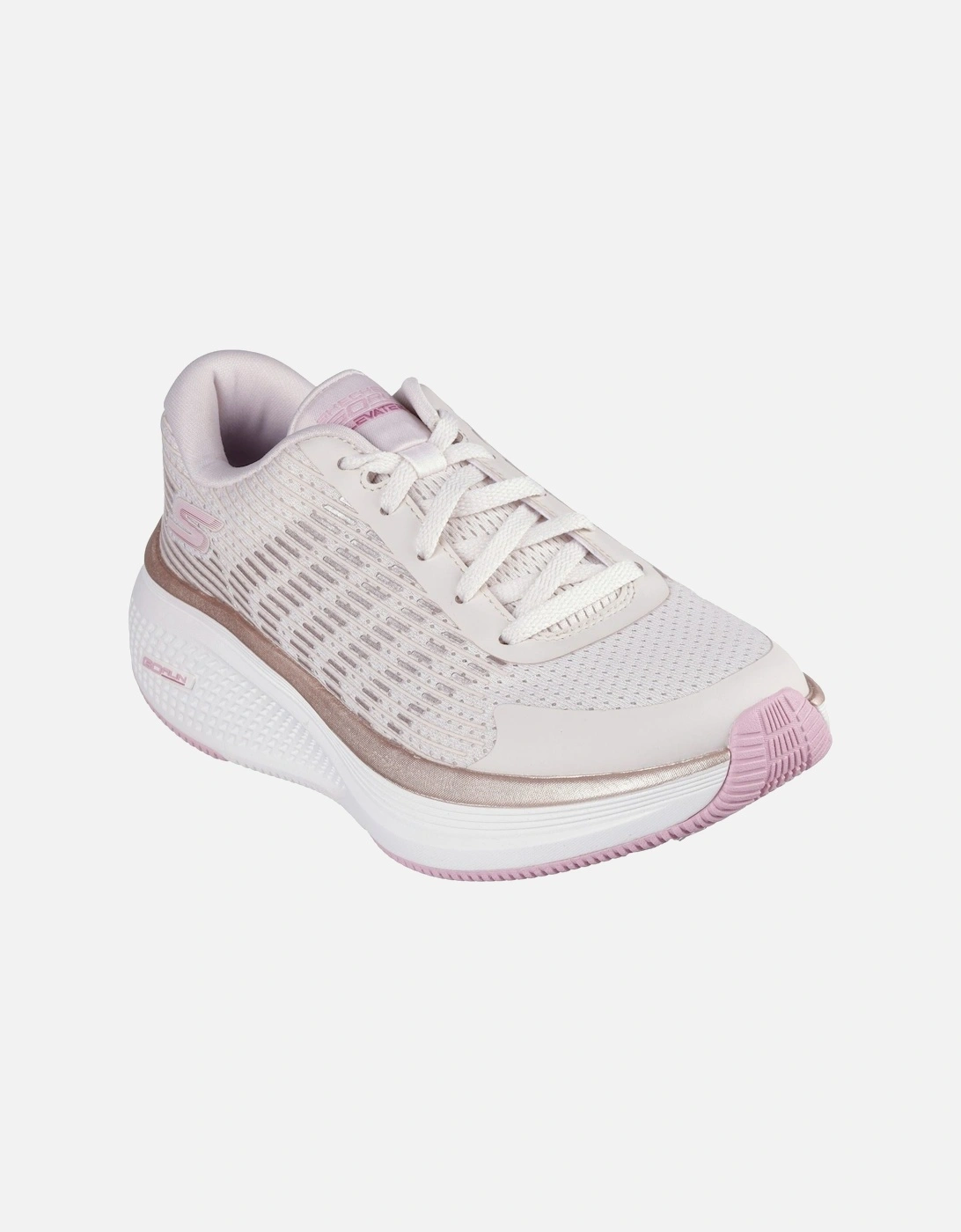 Performance GO RUN Elevate 2.0 Textile Women's Natural/Pink Trainers, 3 of 2