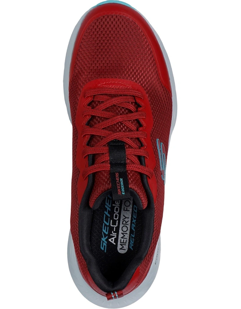 Edgeride Rekze Textile Men's Burgundy/Grey Trainers