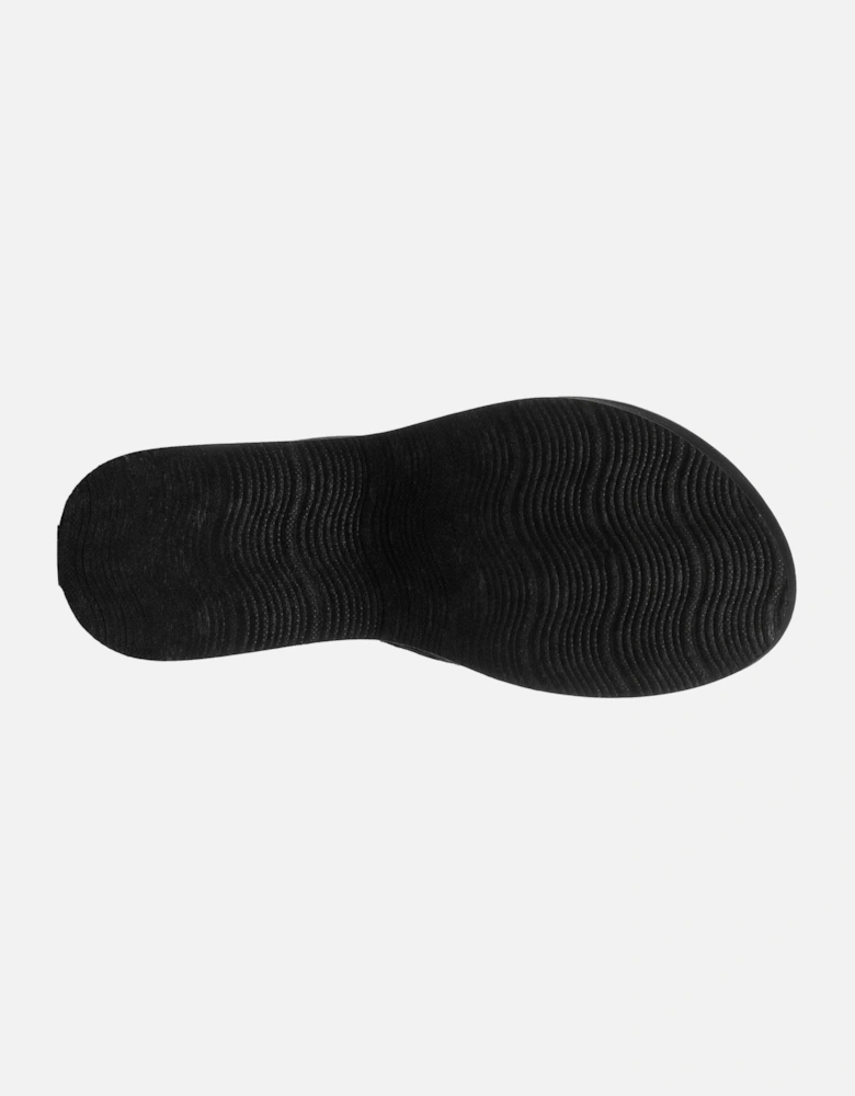 Tizzy Webbing Textile Women's Black Sandals