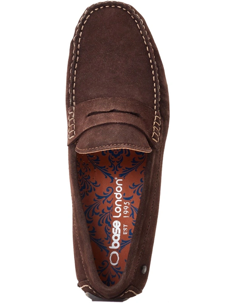 London Collins Leather Men's Dark Brown Loafers