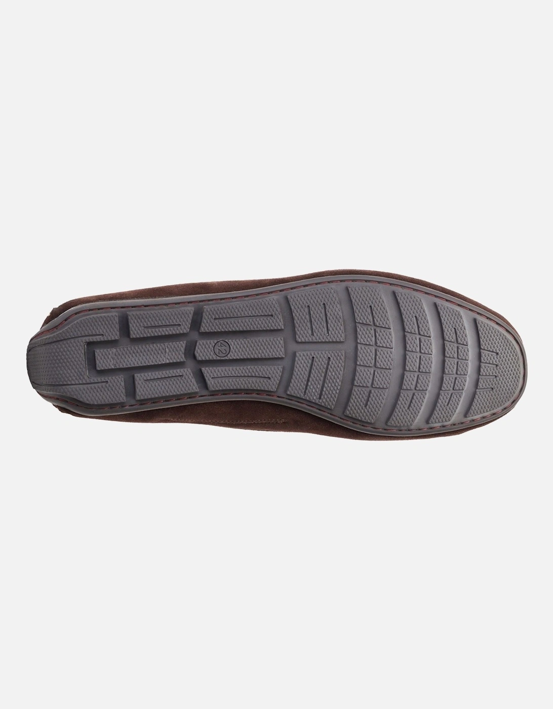 London Collins Leather Men's Dark Brown Loafers