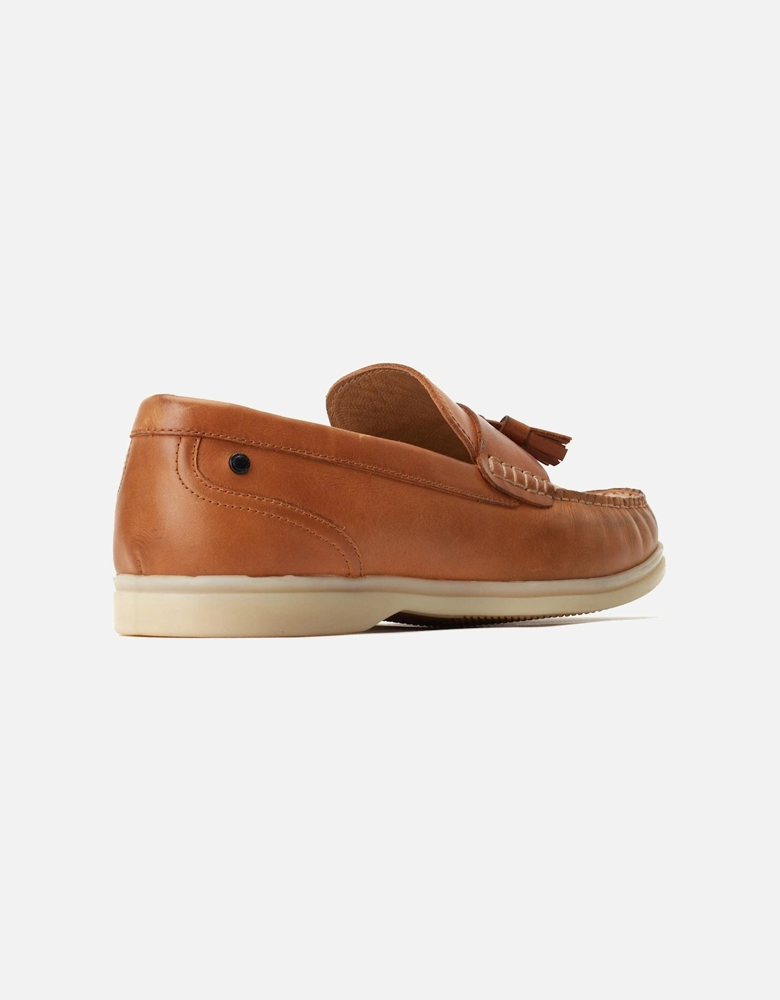London Bonito Leather Men's Burnt Tan Loafers