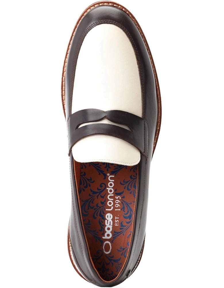 London Sid Leather Men's Brown/Beige Loafers