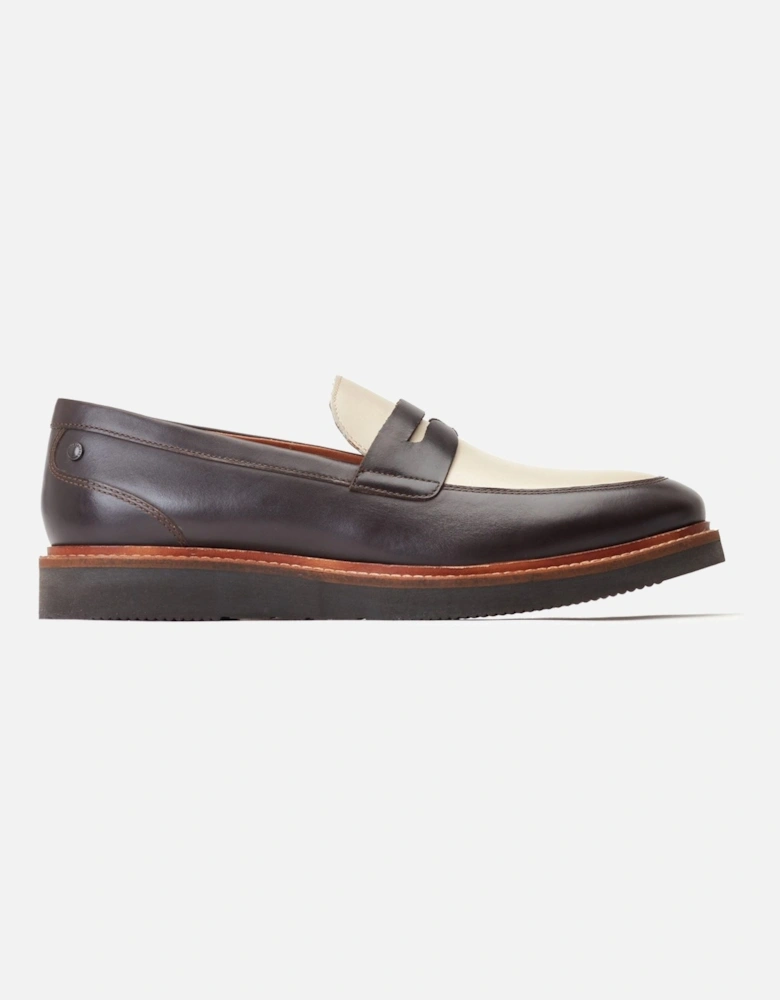 London Sid Leather Men's Brown/Beige Loafers