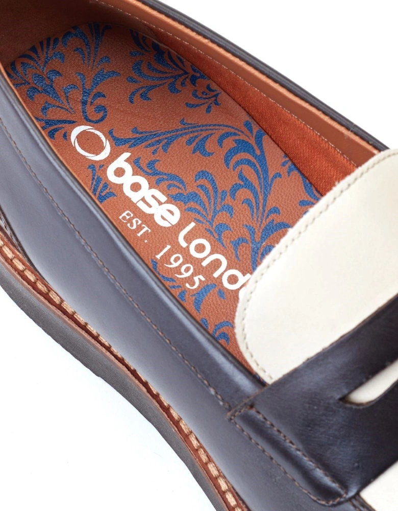London Sid Leather Men's Brown/Beige Loafers