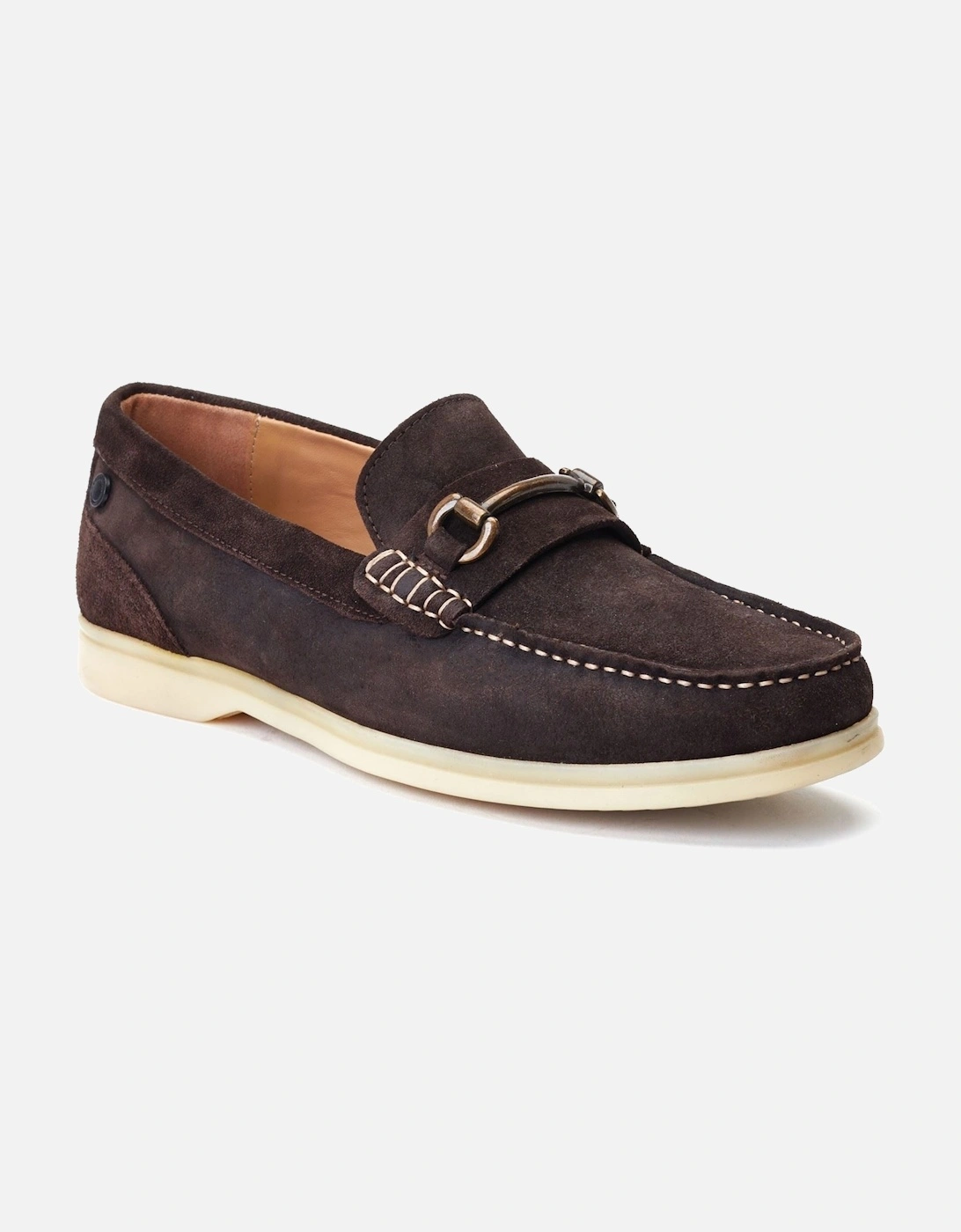 London Snapper Leather Men's Burnt Brown Loafers, 7 of 6