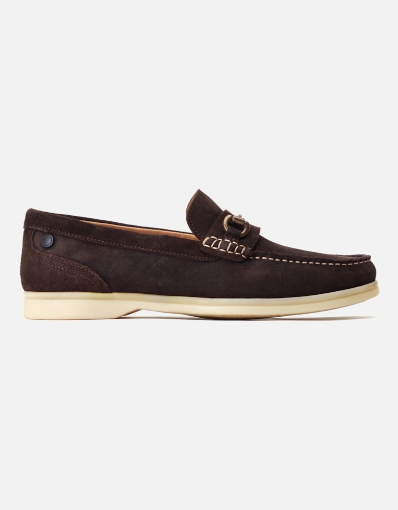 London Snapper Leather Men's Burnt Brown Loafers