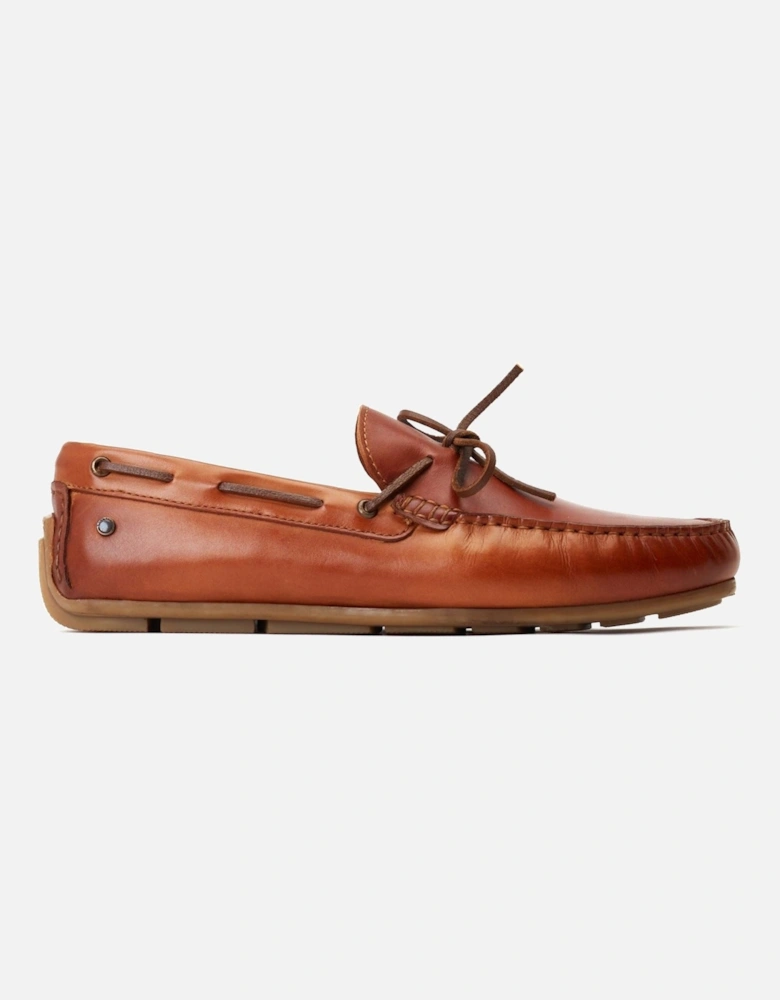 London Brooks Leather Men's Burnt Tan Loafers