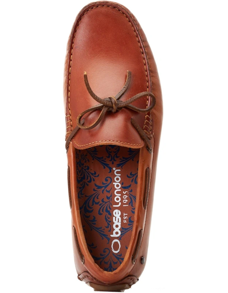 London Brooks Leather Men's Burnt Tan Loafers