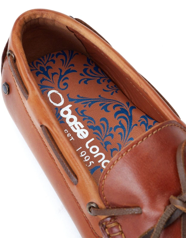 London Brooks Leather Men's Burnt Tan Loafers