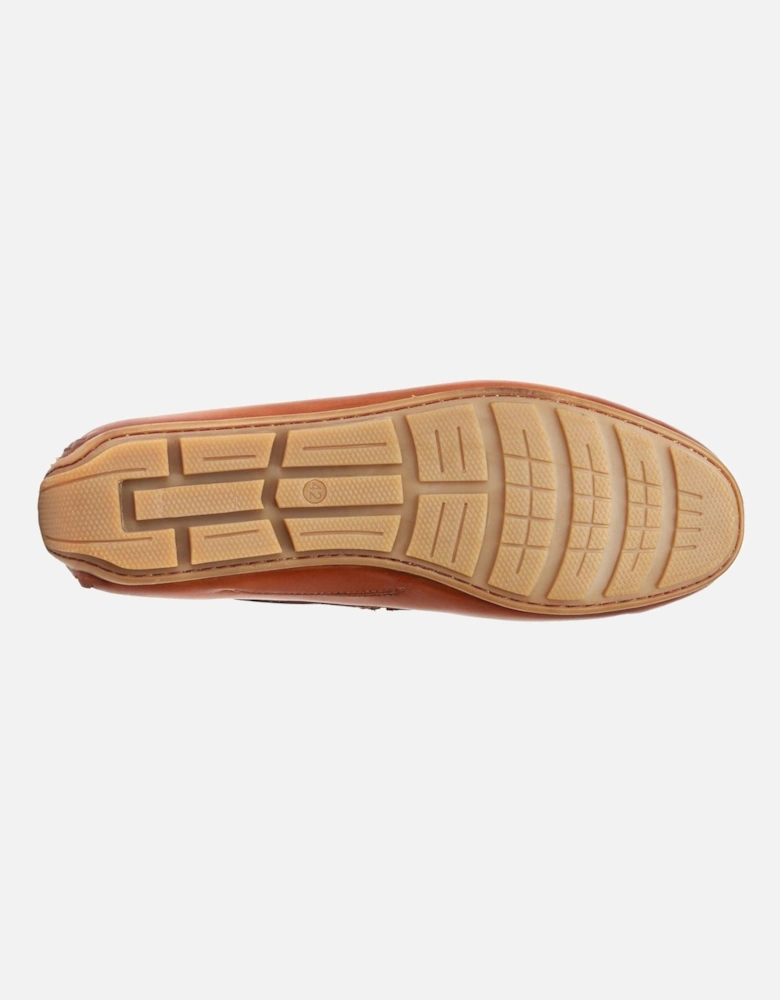 London Brooks Leather Men's Burnt Tan Loafers