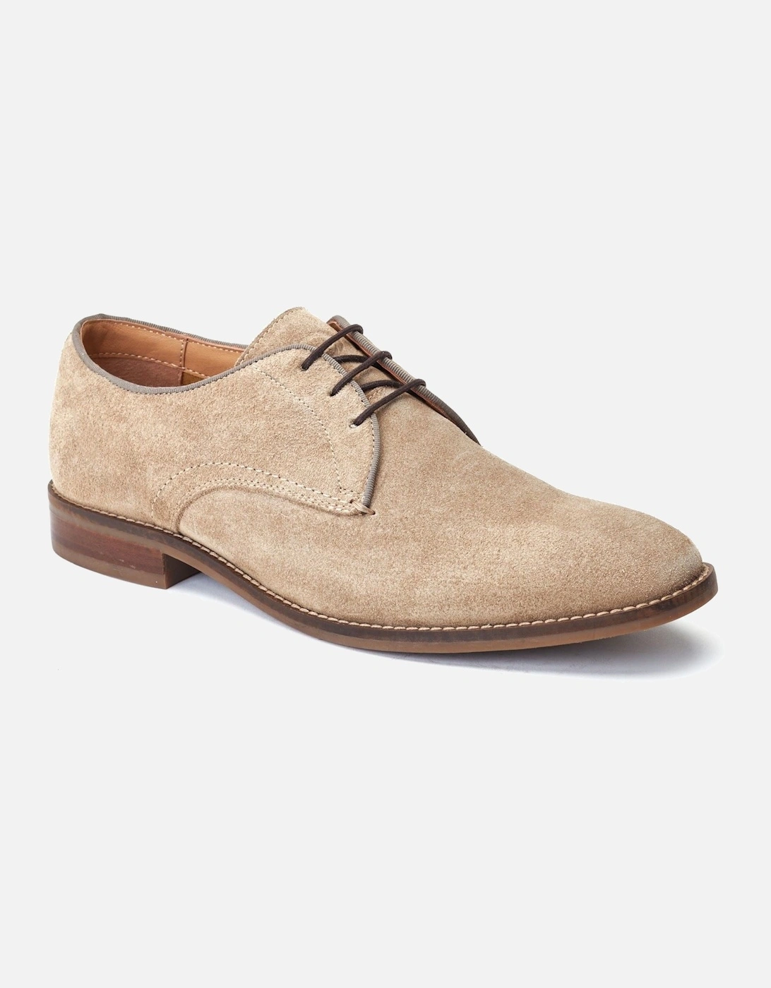 London Bronte Leather Men's Sand Oxford Shoes, 7 of 6