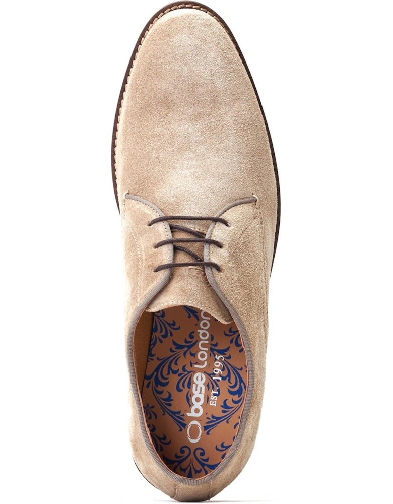London Bronte Leather Men's Sand Oxford Shoes