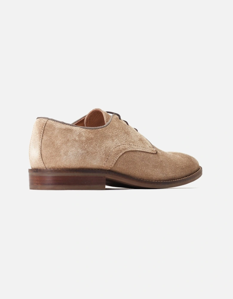 London Bronte Leather Men's Sand Oxford Shoes