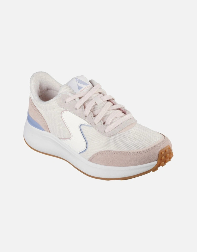 BLVD Retro Runner Leather Women's Light Pink/Purple Trainers