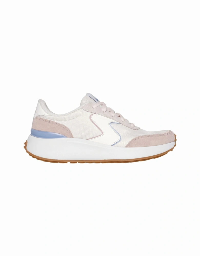 BLVD Retro Runner Leather Women's Light Pink/Purple Trainers