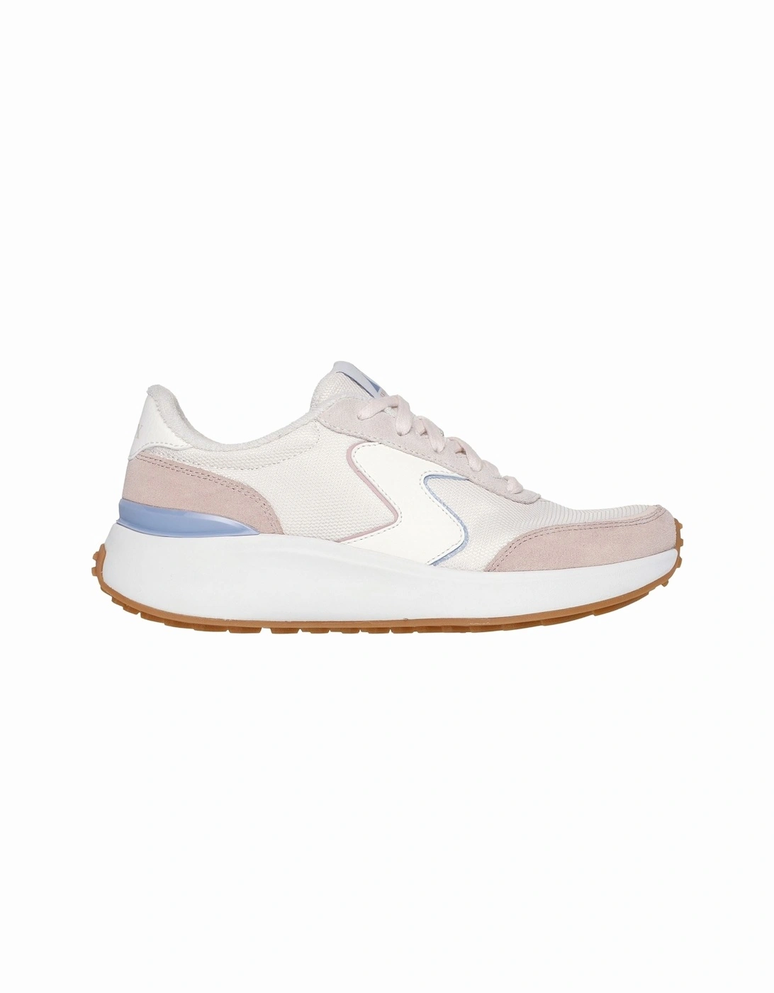 BLVD Retro Runner Leather Women's Light Pink/Purple Trainers