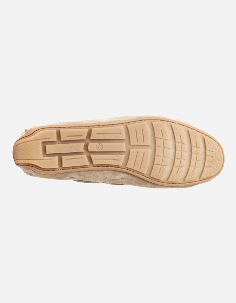 London Brooks Leather Men's Sand Loafers