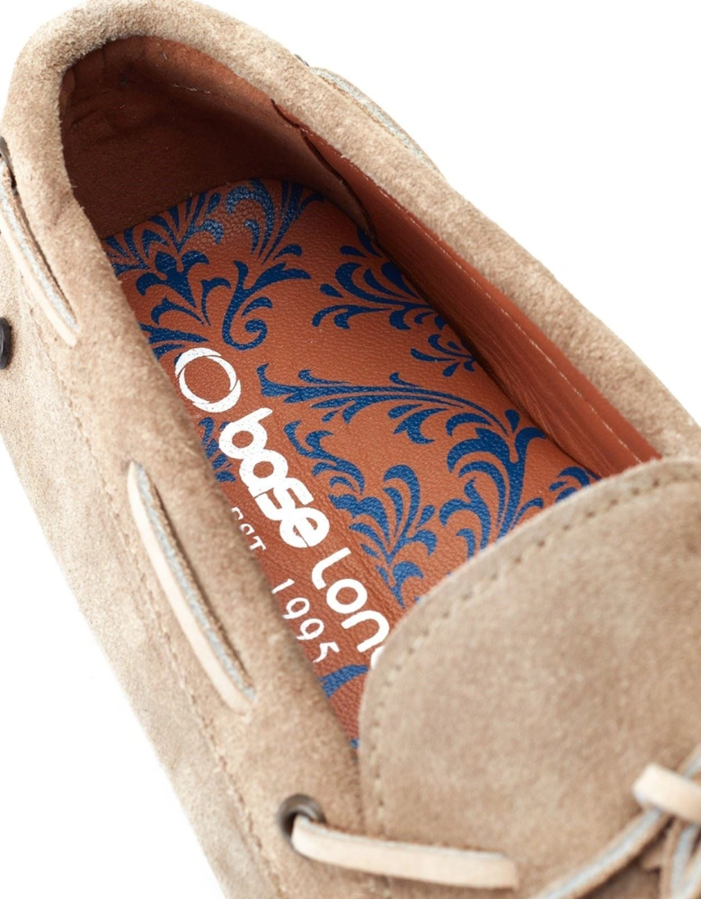 London Brooks Leather Men's Sand Loafers