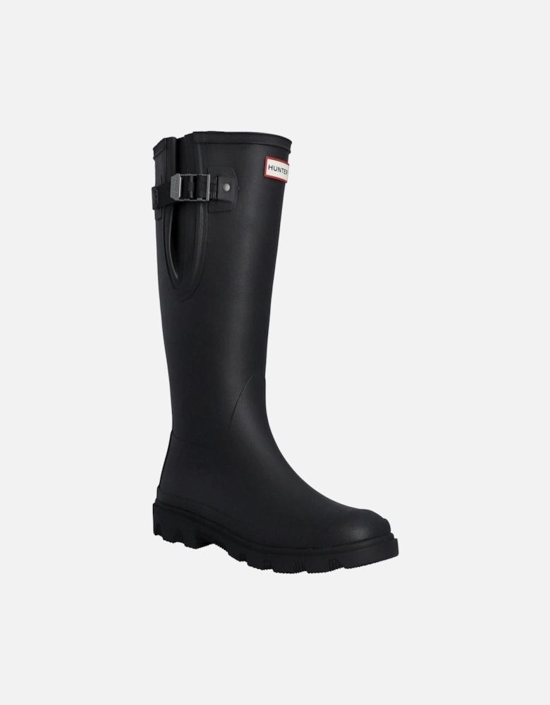 Downpour Rubber Black Wellington Boots