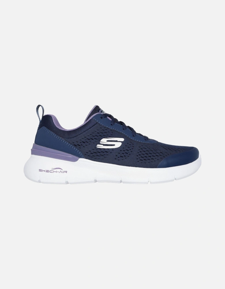 Skech-Air Dynamight 2.0 New Heights Textile Women's Navy/Lavender Trainers