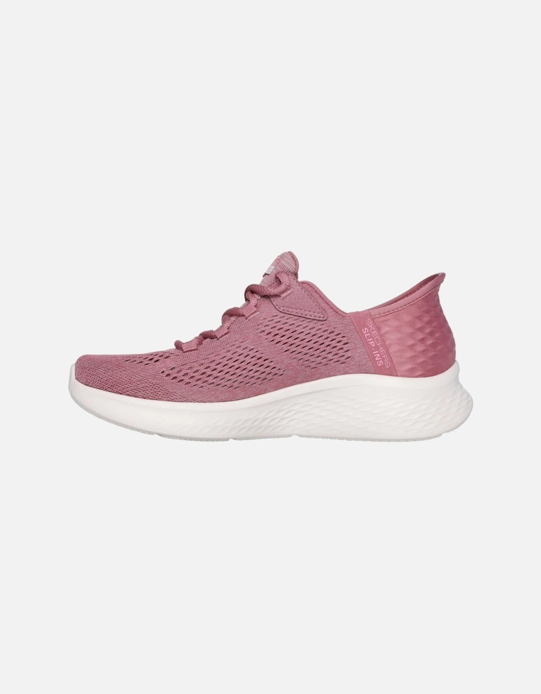 Skech-Lite Pro Natural Textile Women's Dark Mauve Trainers
