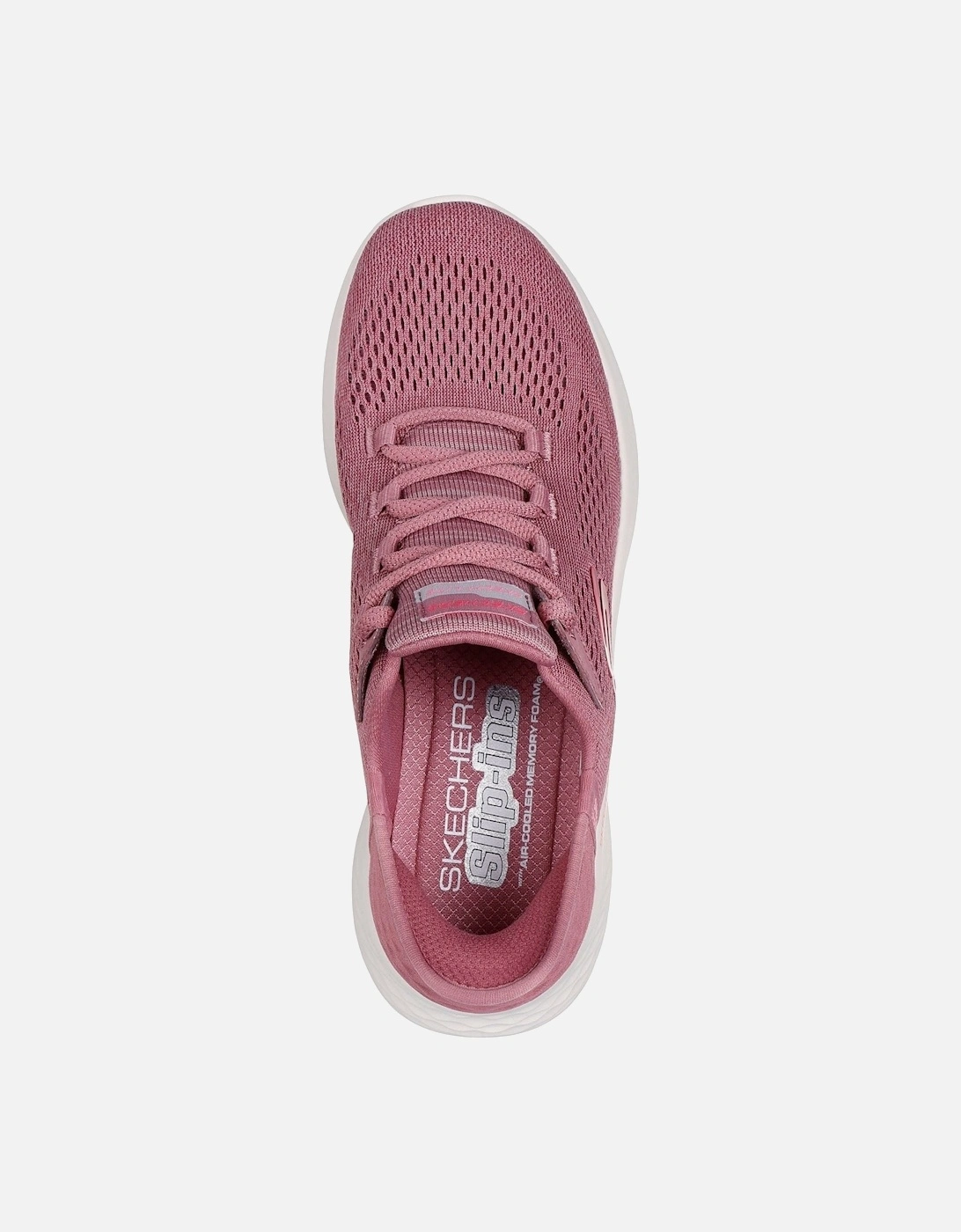 Skech-Lite Pro Natural Textile Women's Dark Mauve Trainers