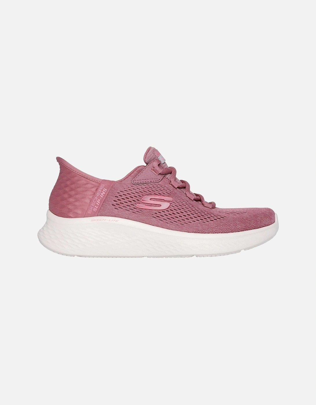 Skech-Lite Pro Natural Textile Women's Dark Mauve Trainers