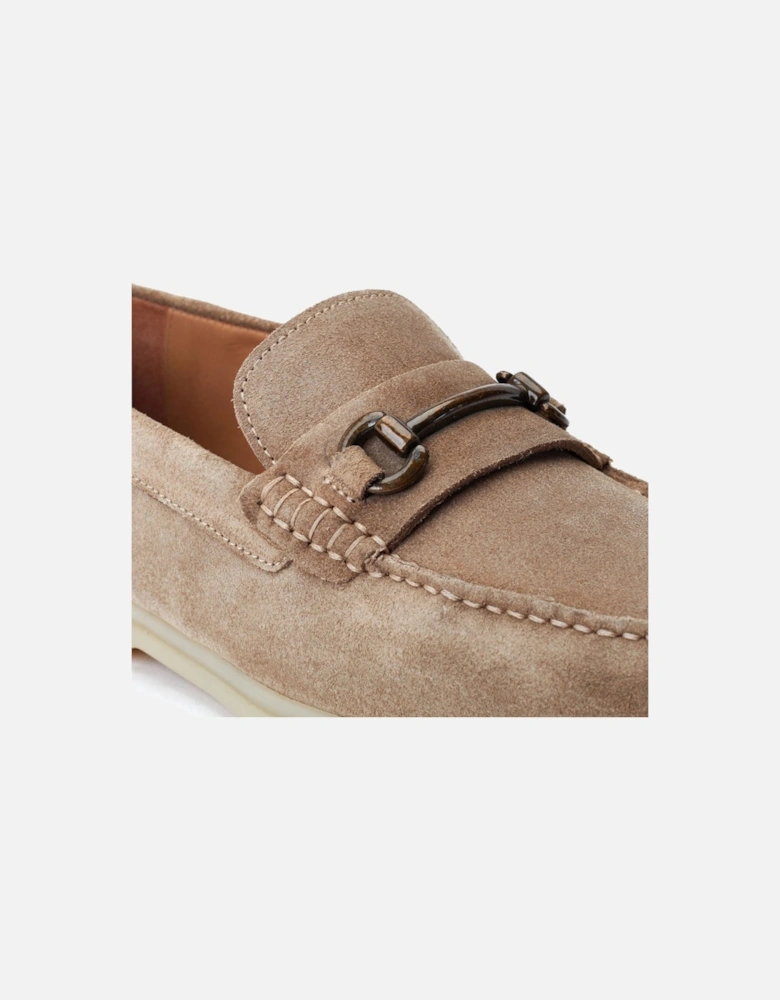 London Snapper Leather Men's Sand Loafers