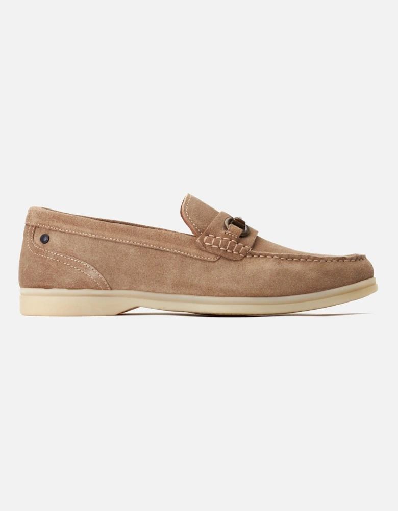 London Snapper Leather Men's Sand Loafers