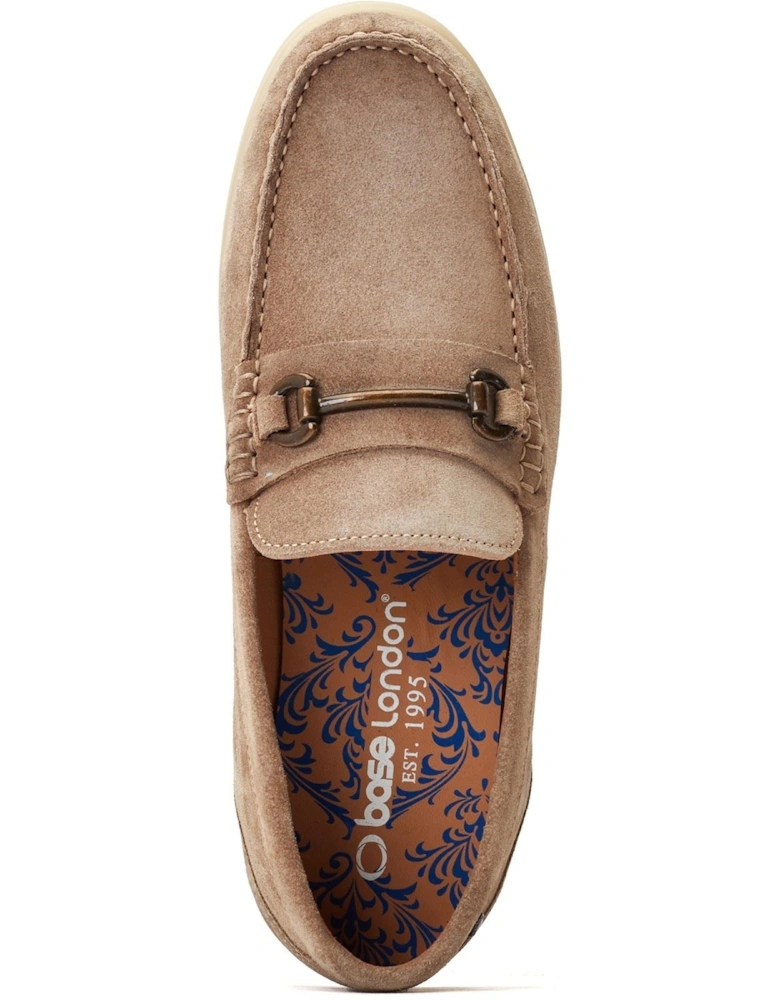 London Snapper Leather Men's Sand Loafers