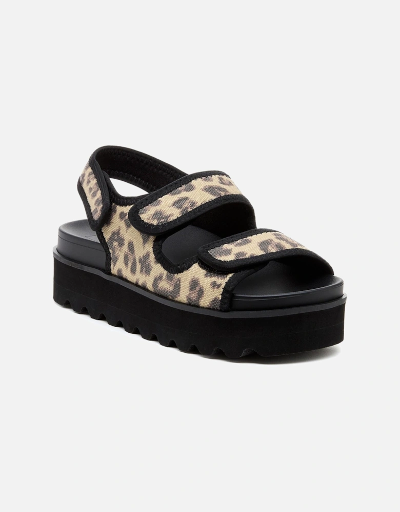 Balmy Dexter Textile Women's Tan/Black Sandals