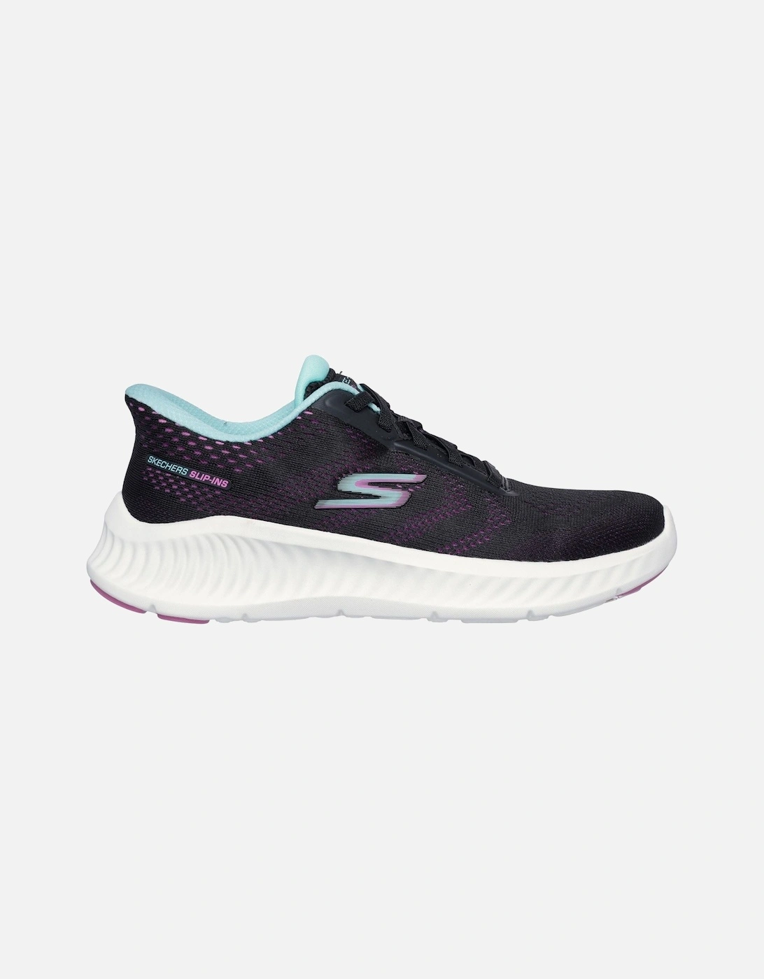 Now Khloe Textile Women's Black/Purple Trainers