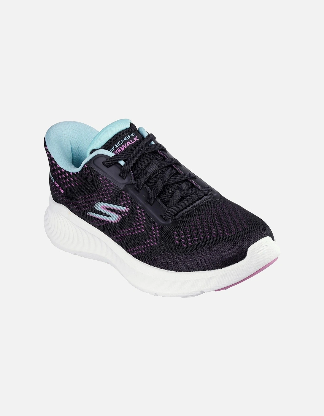 Now Khloe Textile Women's Black/Purple Trainers, 3 of 2