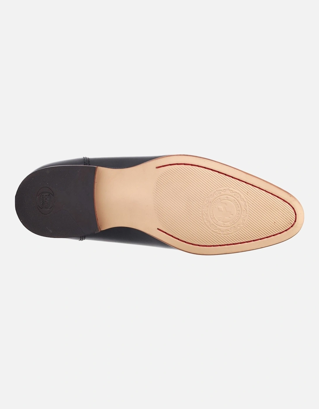 London Bruno Leather Men's Black Loafers