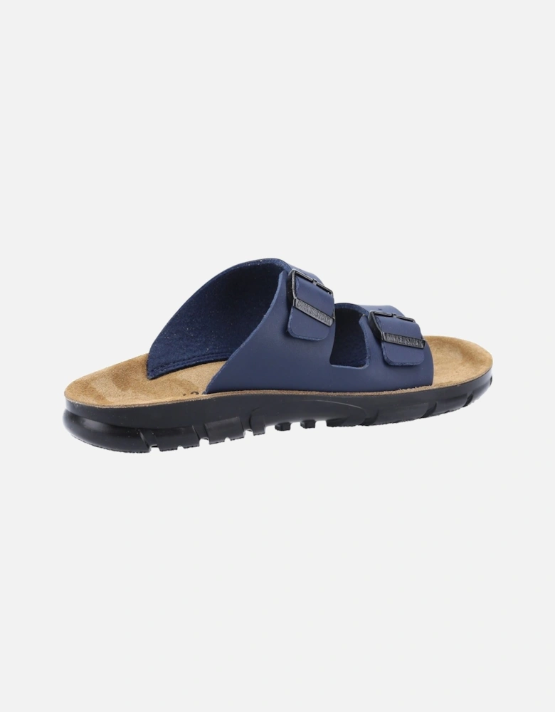 Bilbao Leather Men's Blue Sandals
