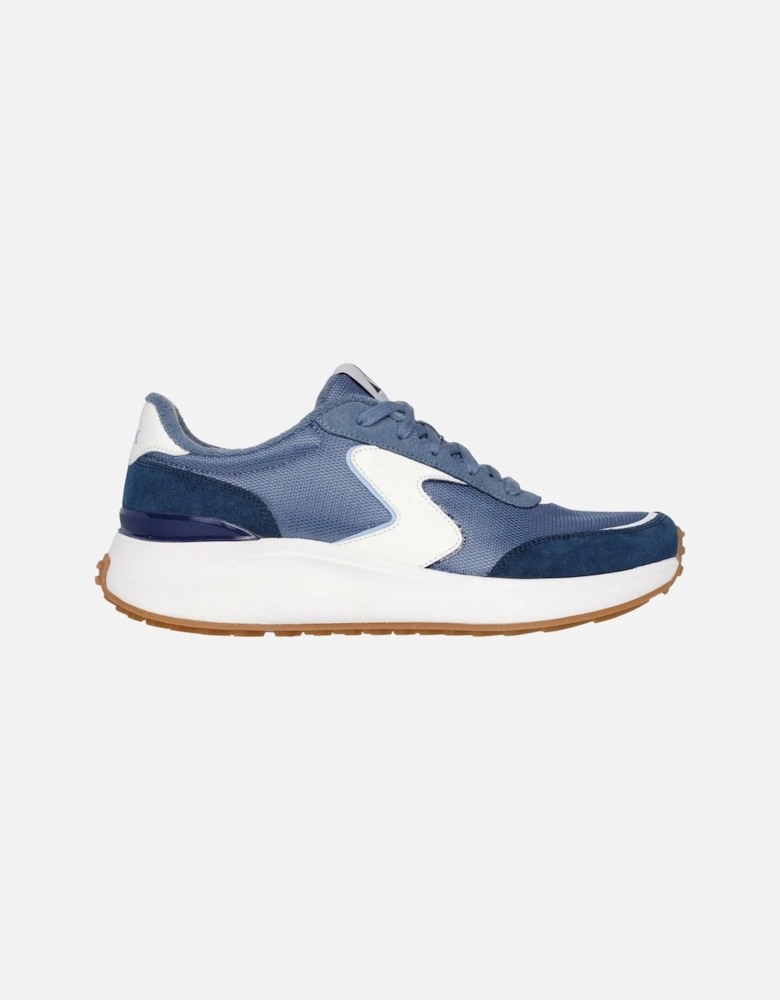 BLVD Retro Runner Leather Women's Navy Trainers