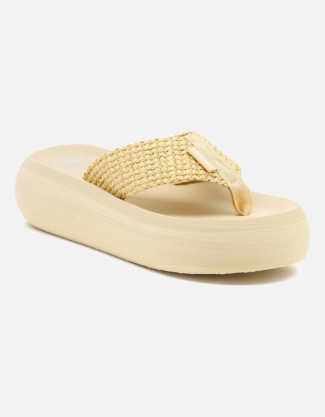 Sandy Raffia Textile Women's Natural Sandals, 8 of 7