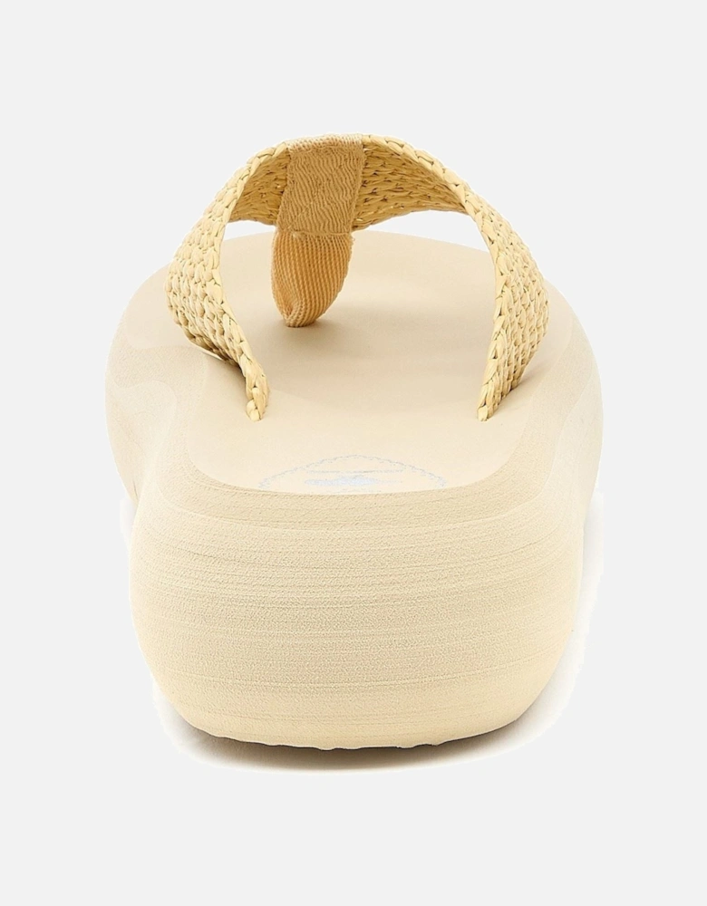 Sandy Raffia Textile Women's Natural Sandals