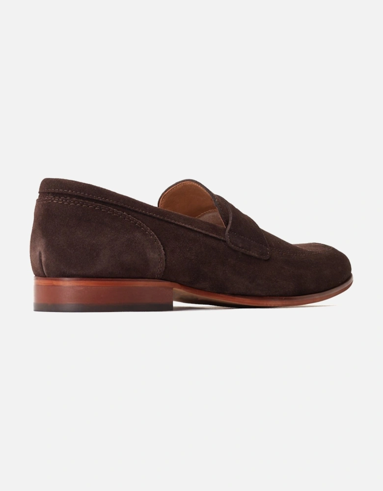 London Bruno Leather Men's Burnt Brown Loafers