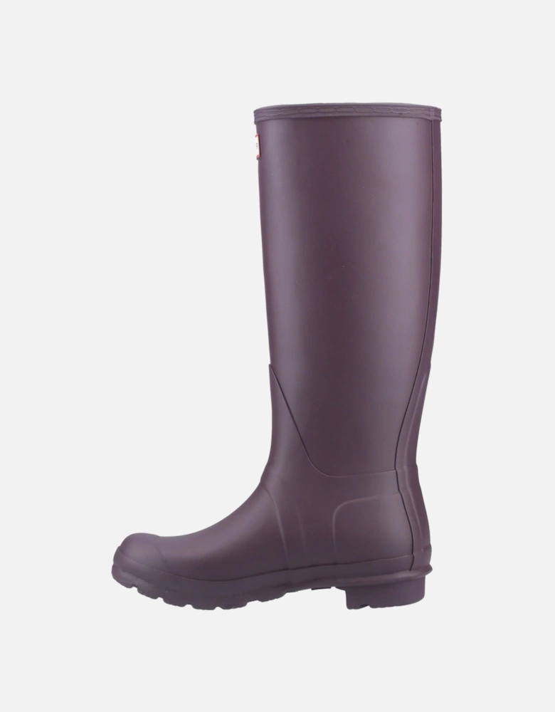 Original Tall Rubber Women's Black/Grape Wellington Boots