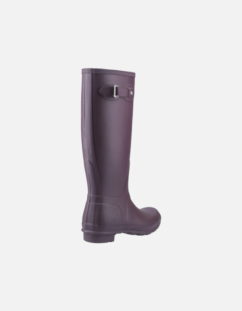 Original Tall Rubber Women's Black/Grape Wellington Boots