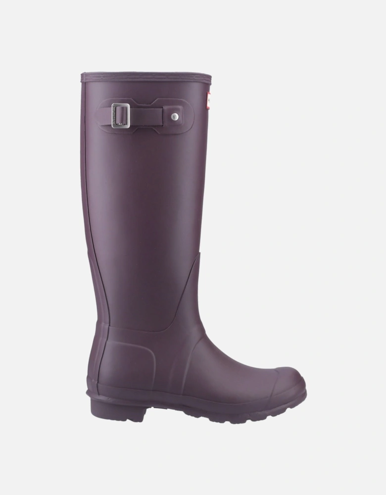 Original Tall Rubber Women's Black/Grape Wellington Boots